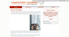 Desktop Screenshot of calefaccionycalderas.com